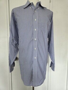 Brooks Brothers Navy & White Pinstripe Dress Shirt